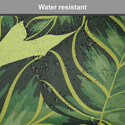 Vista 85 de Lunarable Orient - Juego de 6 cojines de asiento para silla, diseño de estrellas marroquíes, espirales y curvas abstractas, ilustración oriental