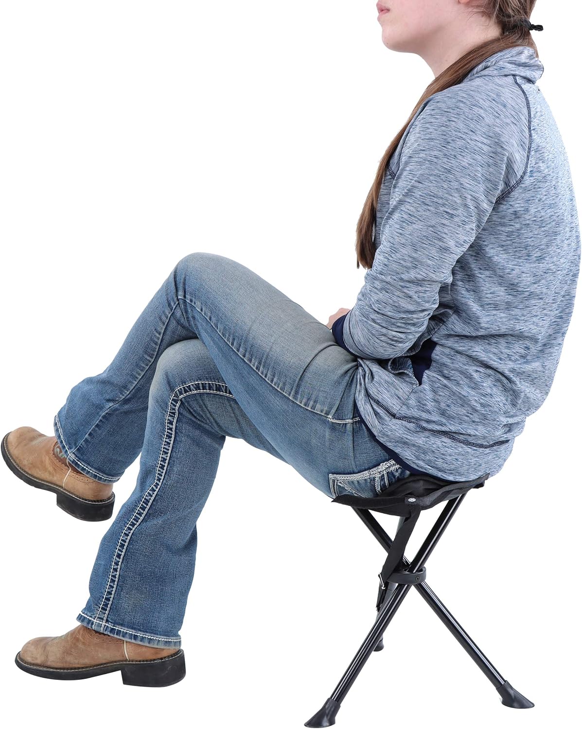 Redneck Convent RC Folding Camping Stool Tripod Compact Hunting Chair - Portable 3 Legged Stool Ultralight Backpacking Chair