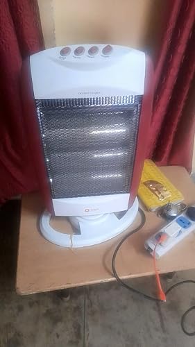 Orient Electric 1200 W Dura Hot Halogen Room Heater(HH1200MAR, White u0026  Mehroon) : Amazon.in: Home u0026 Kitchen