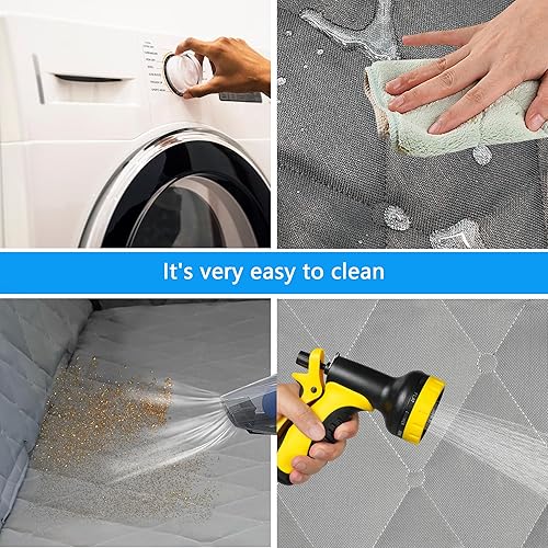 Miniatura 7 de LUCKYERMORE Funda impermeable 5 en 1 para asiento de automóvil para perro, 600D resistente a los arañazos, antideslizante, duradero, suave,