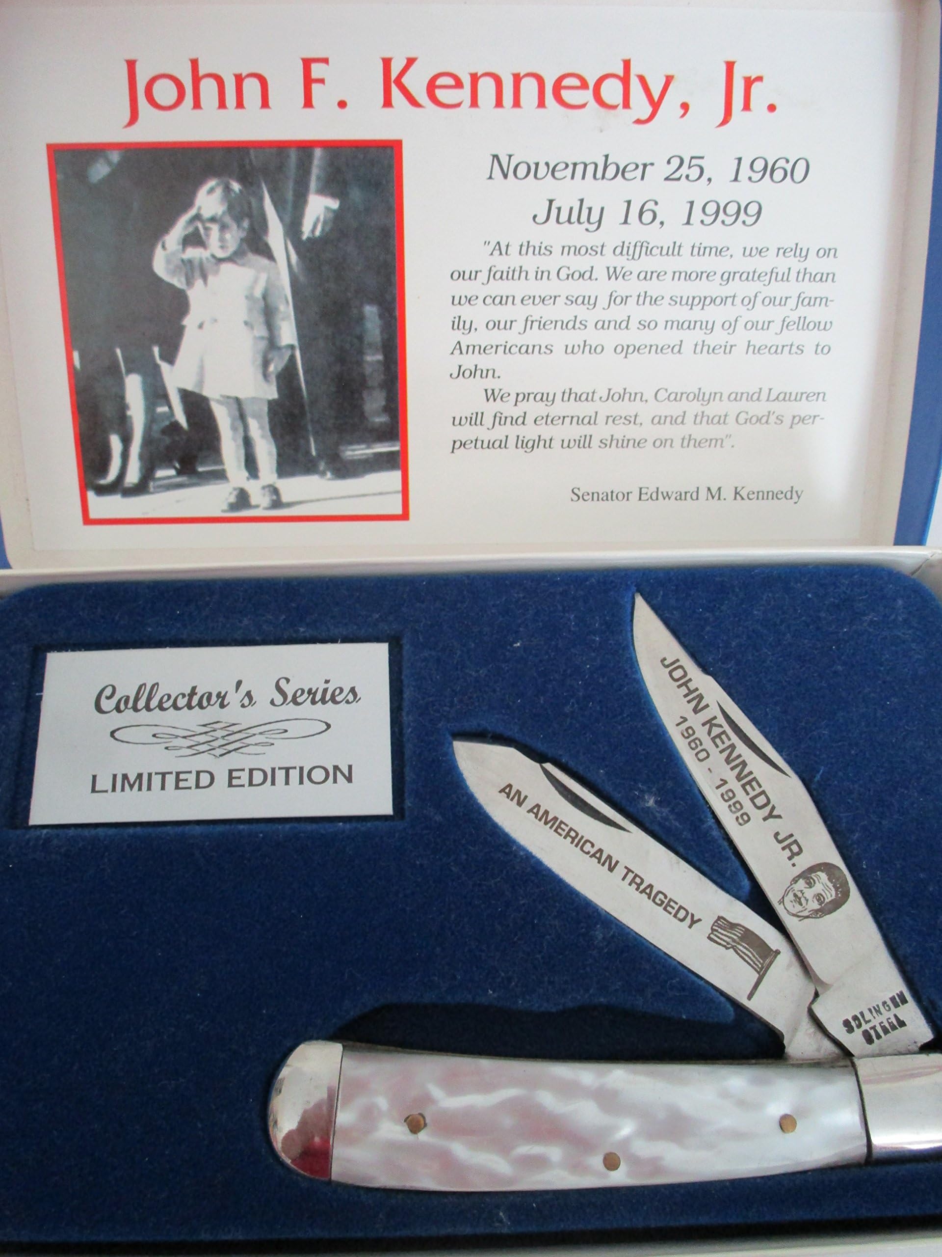 C & S John F. Kennedy, Jr. Collector's Series Limited Edition 2 Blade Pocket Knife