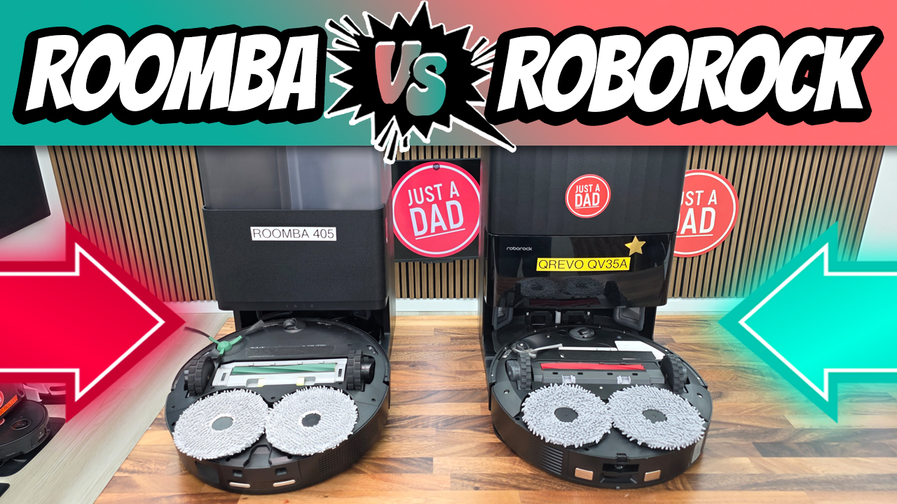 Watch Roomba 405 vs Roborock QV35A Robot Vacuum Comparison on