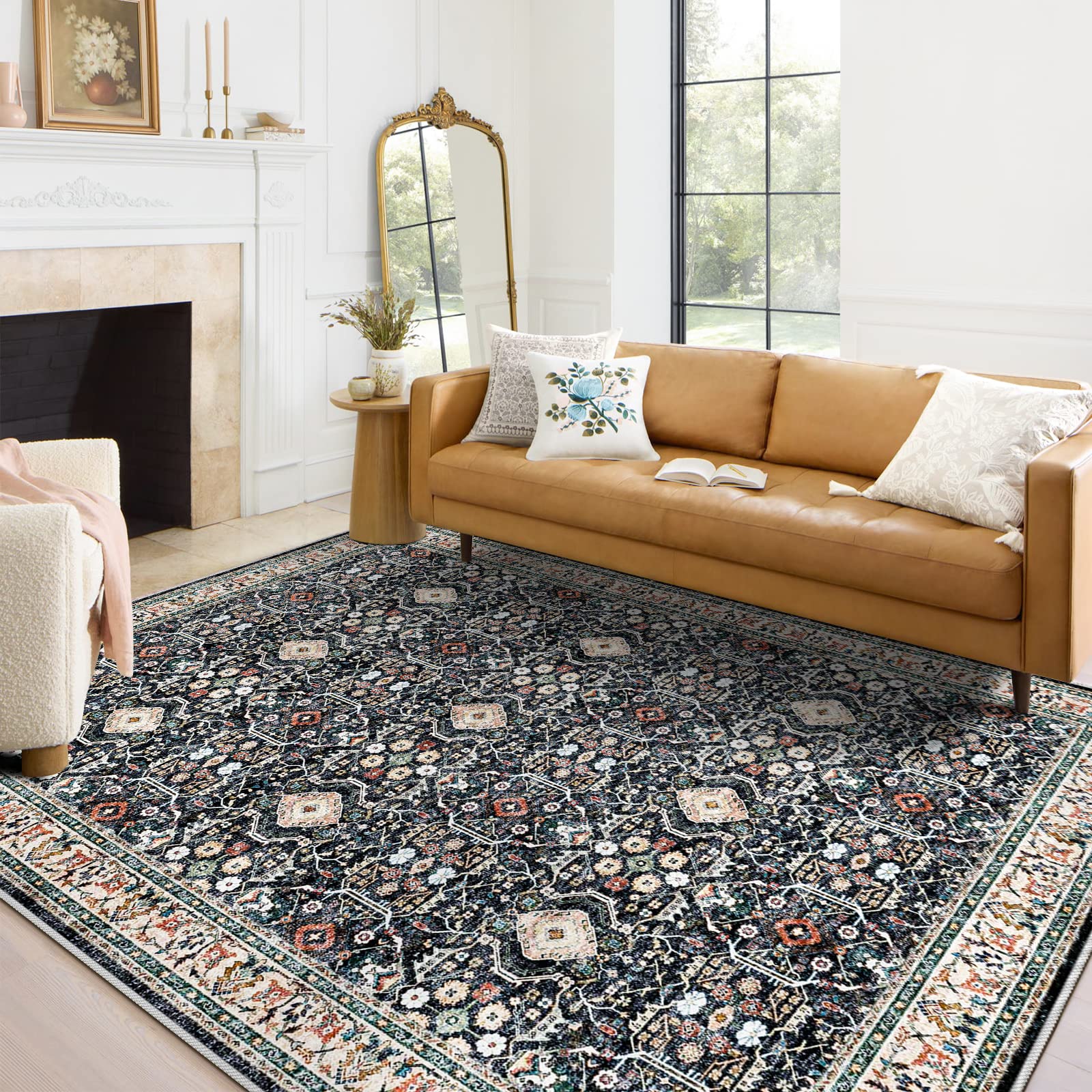 YOUFORTONG Washable 8x10 Area Rugs Rugs for Living Room Ultra Soft