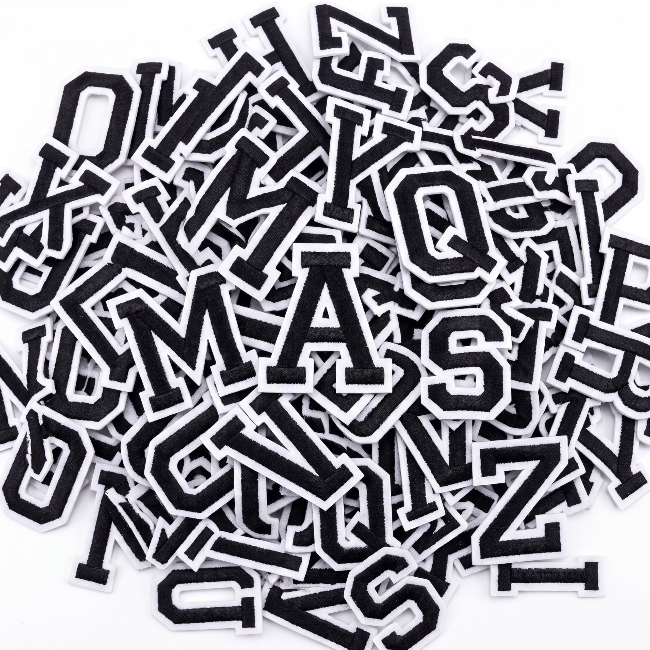 Boao 104 Pcs Iron on Letters Embroidered Patches 1.5