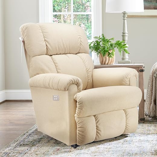 LA Z BOY American Imported Pinnacle Single Seater Auto Motorized I-Clean Fabric Reclina Way Recliner Sofa | Premium Iconic...
