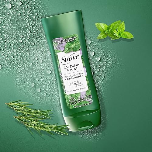 Miniatura 9 de Suave Acondicionador Revitalizante Romero + Menta Cabello Libre de Parabenos 12.6 oz
