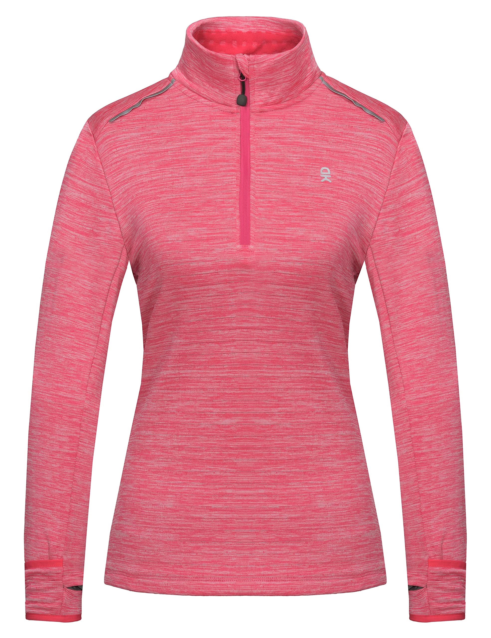 Little Donkey Andy Womens Half Zip Athletic Pullover Shirts Long