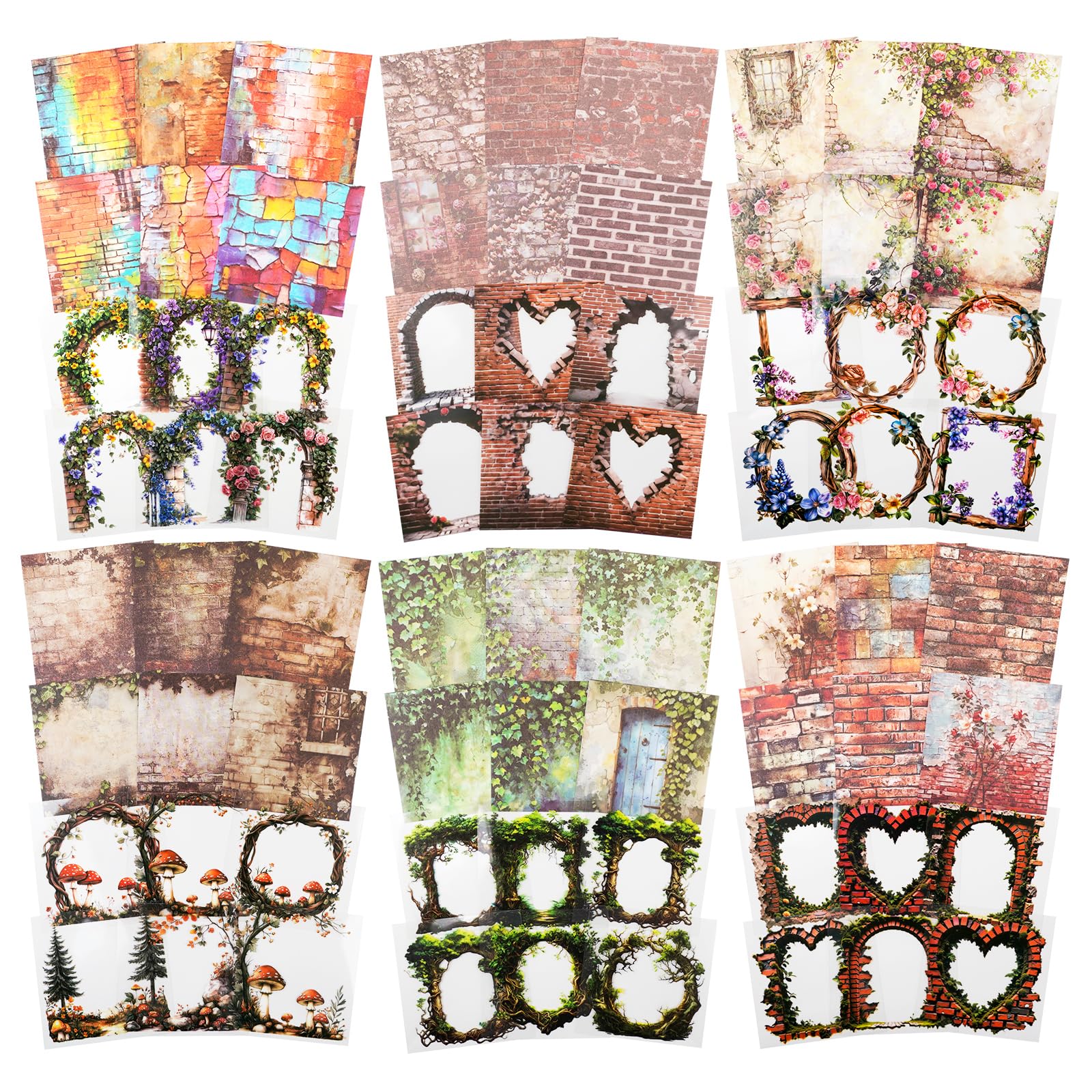 Autocollants vigne pour scrapbooking et junk journal rétro : créez vos albums souvenirs