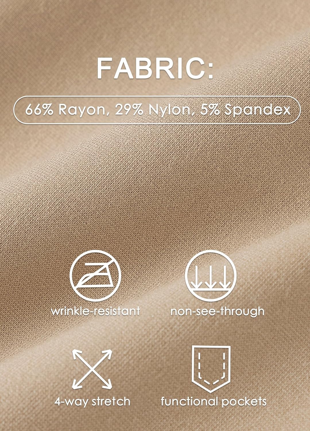 WILLIT Women's Yoga Dress Pants Skinny Work Slacks Leggings Slim Fit Stretch Office Casual Pants Pockets 27"/28"/29"/30" - Image 5