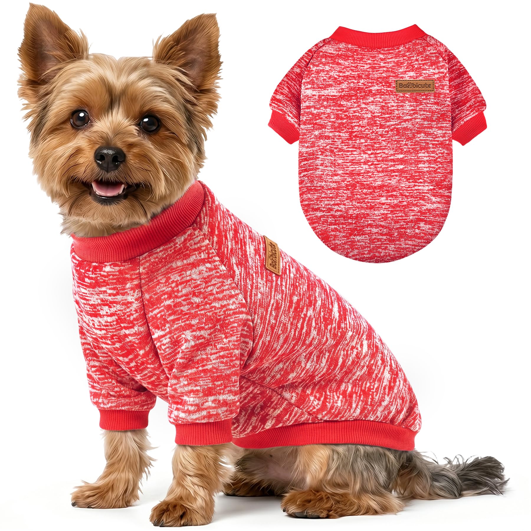 1 Pack Dog Sweaters for Small Dogs Girl Boy Winter Fleece Clothes Warm Soft Dog Sweatshirt Outfit for Dogs Cats Pet Apparel