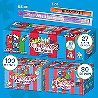 Vista 9 de Otter Pops, Paletas congeladoras originales surtidas, 1 onza congelada en seis sabores Zippy, 100 unidades, (85100)