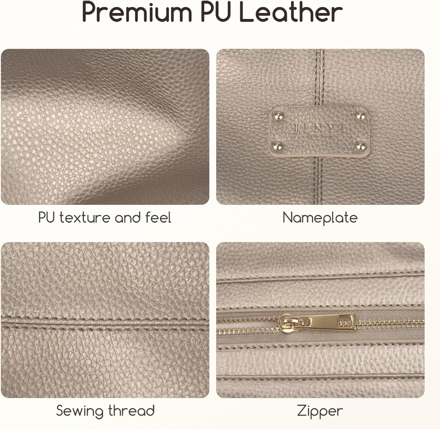 Tote Bag for Women, Large Capacity PU Leather Handbag/Shoulder Bag, Work Purse for Commuting, Shopping, Date & Class - Image 3