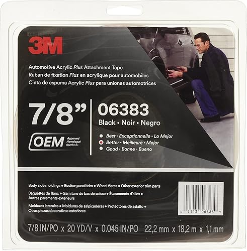 Miniatura 2 de 3M(TM) cinta adhesiva de acrílico para autos, Negro
