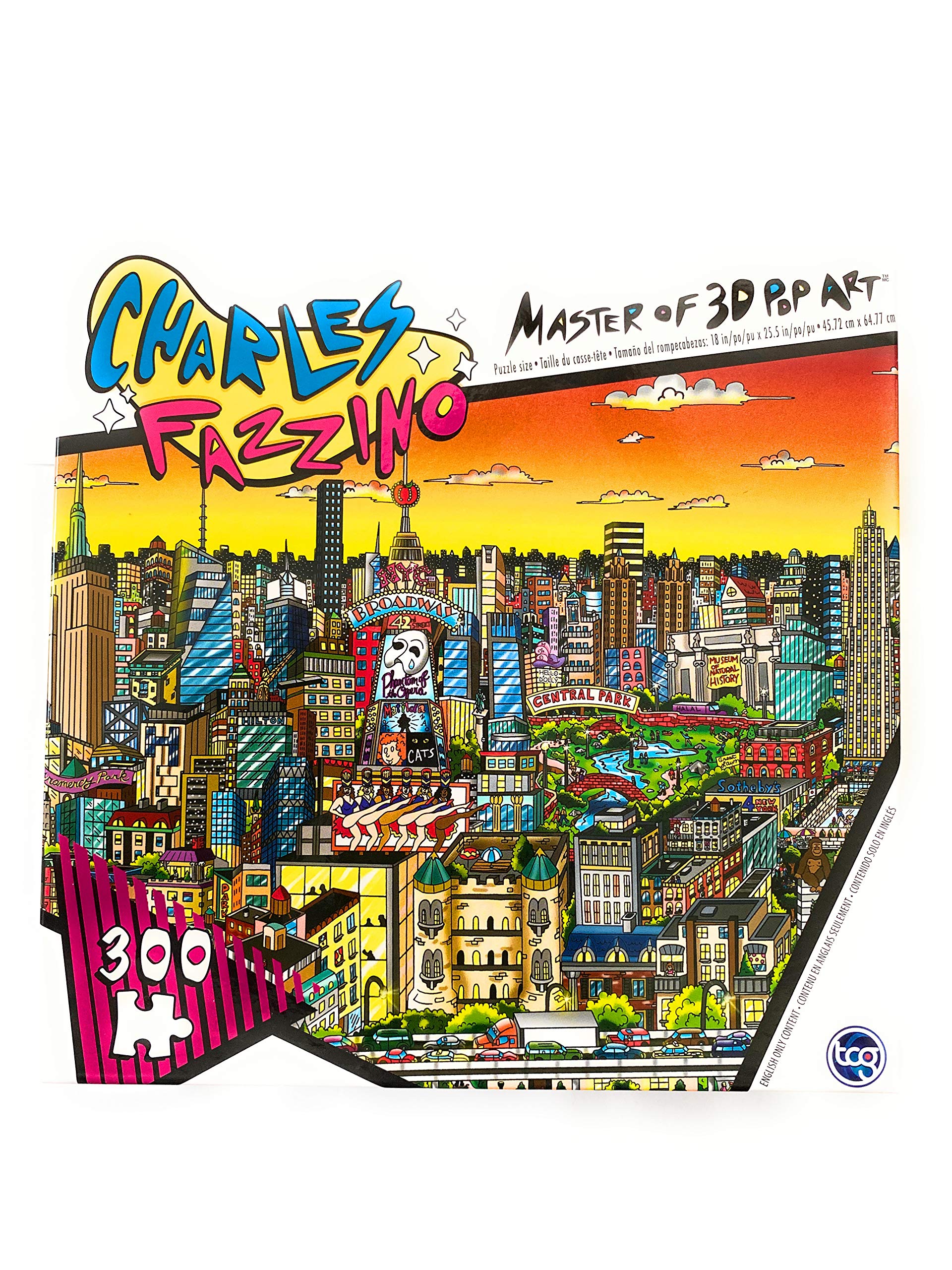 Charles Fazzino Master of 3D Pop Art - As Dusk Falls Over NYC 300