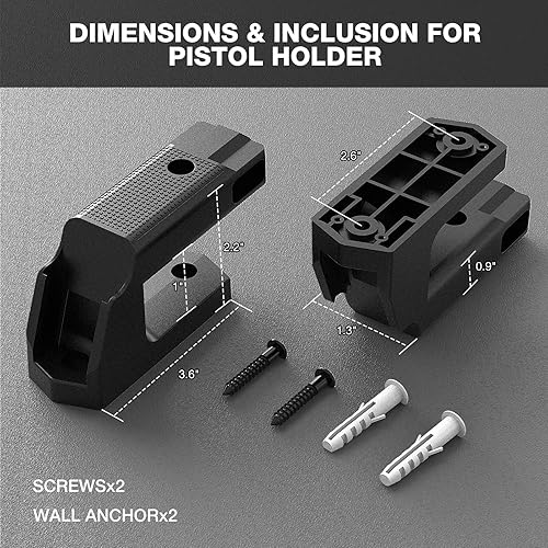 Miniatura 9 de Soporte de pistola mejorado con soporte Mag, soporte de pisotl oculto para Glock17, 19, 26, 31, 32, 33, 34, 44, 45, montaje de pistola para sala de
