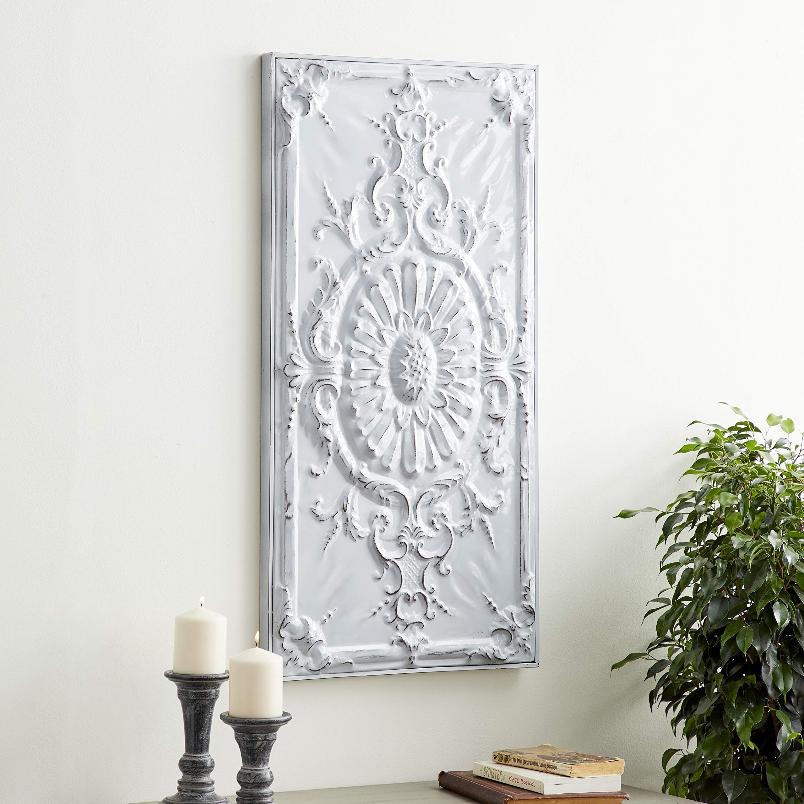 Amazon.com: UKN - Plancha para pared de girasol y pergamino (38.6 x 18.9  in), color blanco : Hogar y Cocina