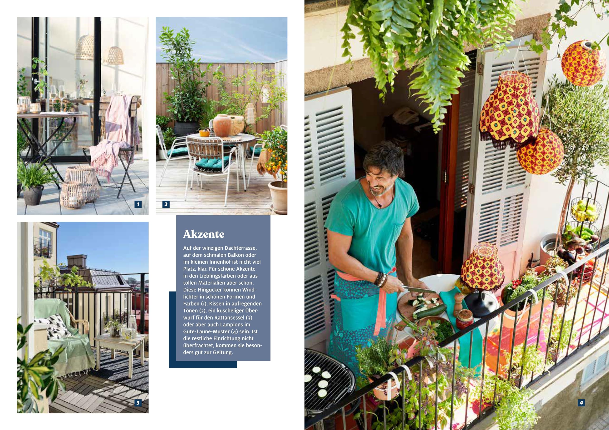 Outdoor Oasen: Wohnideen für Terrasse, Garten und Balkon. Mit praktischen Tipps für Möbel, Materialien, Sicht- und Sonnenschutz, Outdoor-Küchen, kleine Außenbereiche uvm.