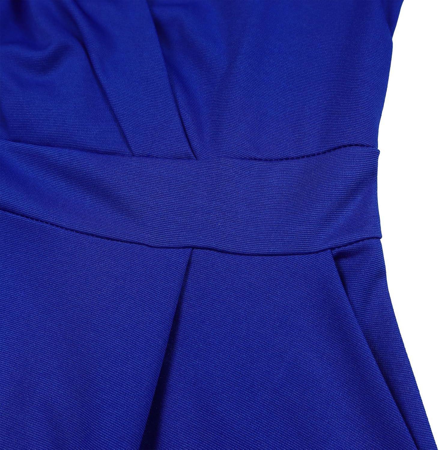 Elainone Women’s 3/4 Sleeve Flared A Line Dress Wedding Guest Casual Semi Formal Office Lady Dresses with Belt - Image 6