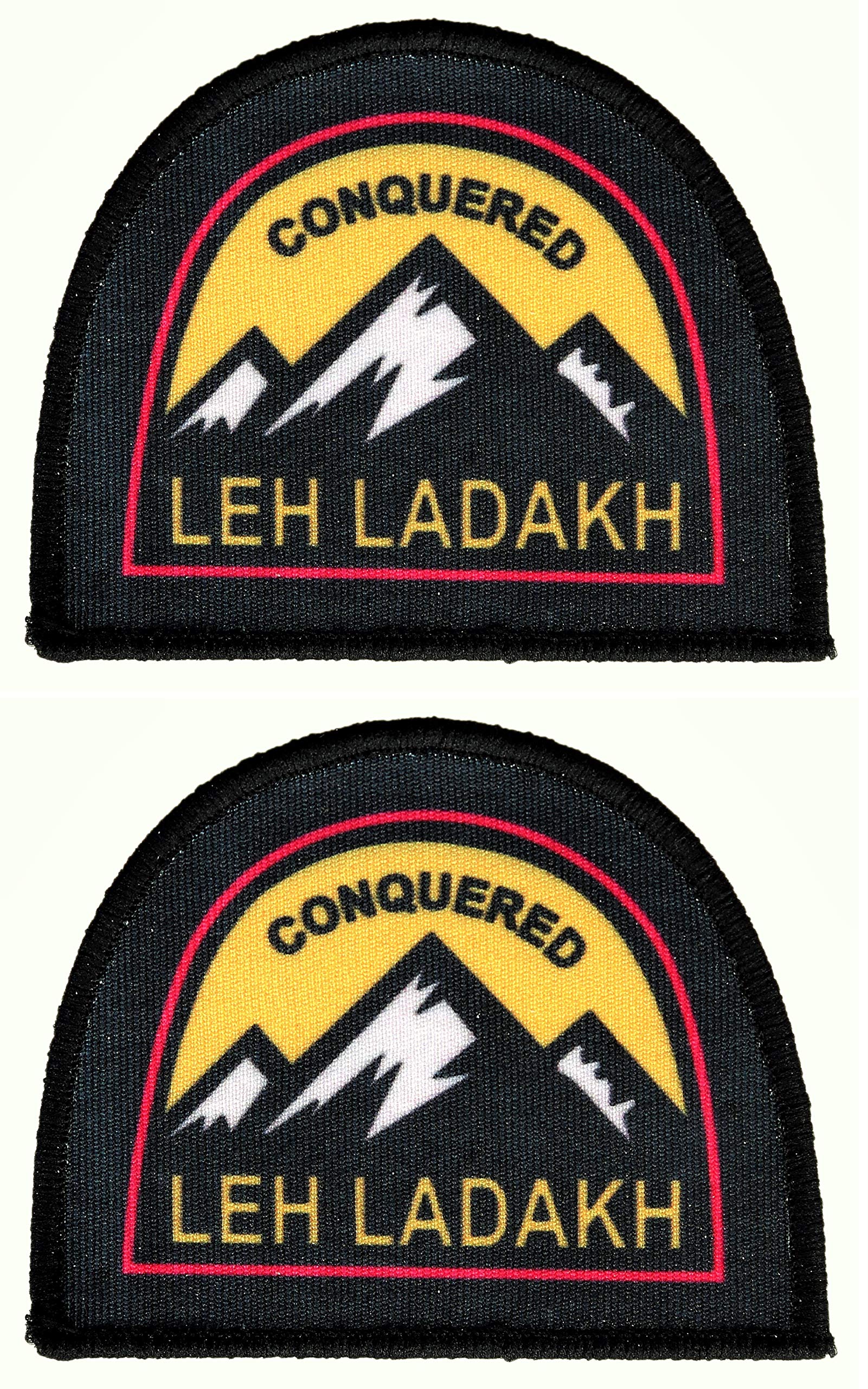 Conquered Leh Ladakh - Printed Patches (Ideal for Jackets, Hats, Bags, Vests, Jeans) (2)