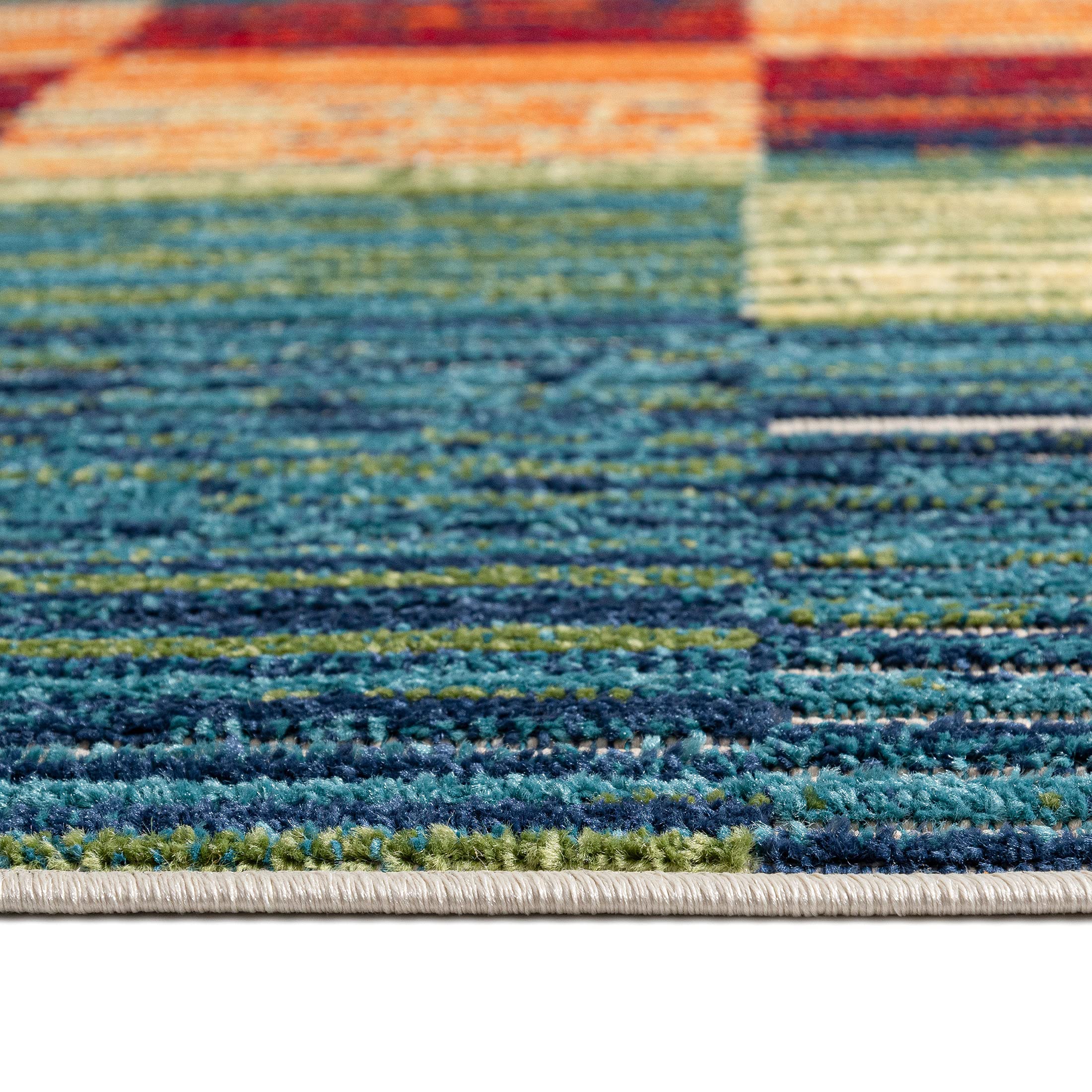 Carpeto Grand Intérieur et Extérieur Tapis Balcon 160x230cm Crème Décoratif