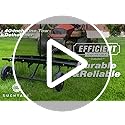 Suchtale 40inch Tow Behind Dethatcher with 20 Spring Steel Tines,Lawn Sweeper Garden Grass Tractor Rake Removes Thatch from Large Lawns, Riding Lawn Mower Attachments for Outdoor Yard Tools Lawn Care
