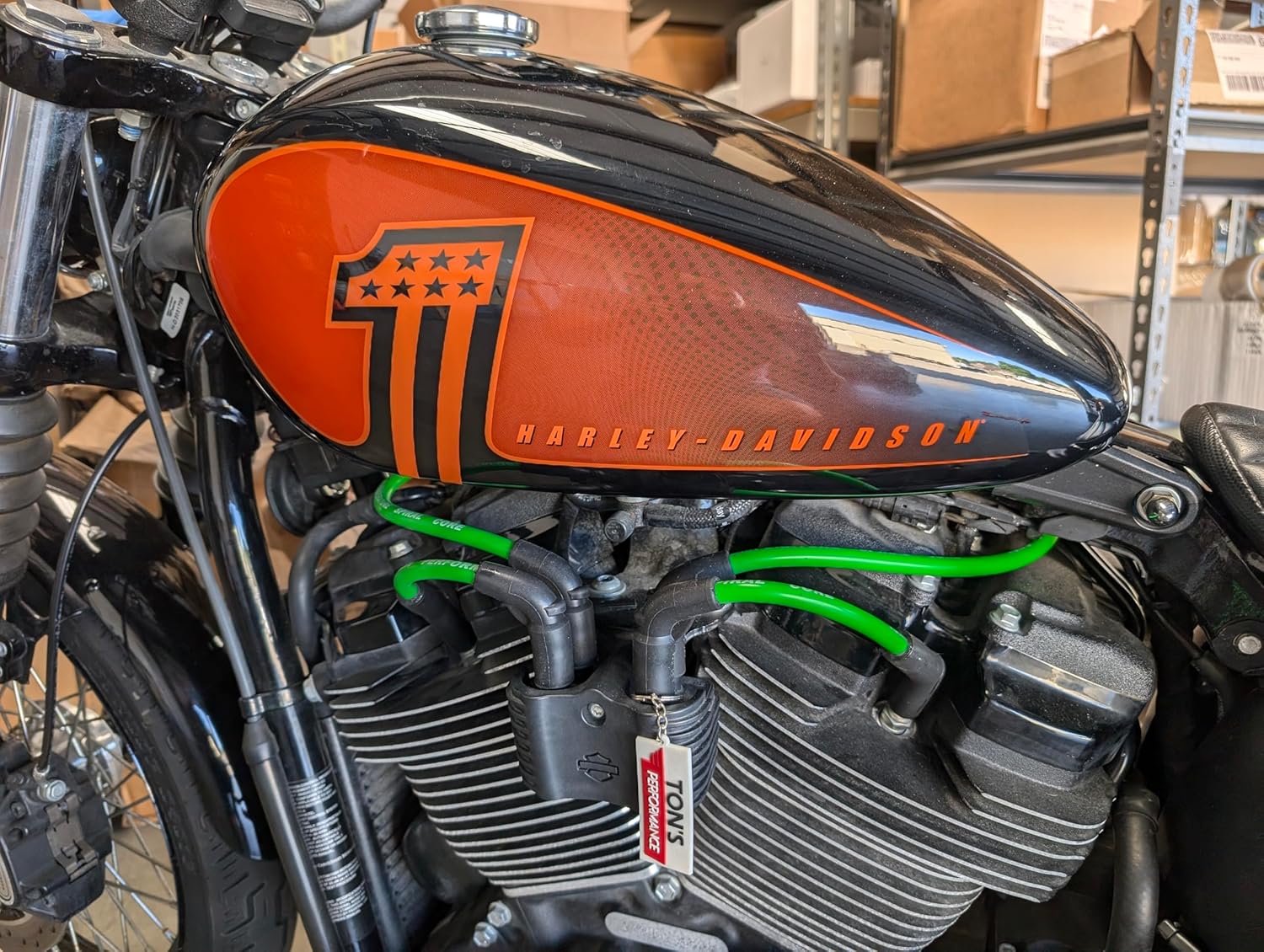 Hot Lime 10mm Spark Plug Wires Silicone Compatible with Harley Davidson Softail 2018+ FX FXST 2024+ Road King/Street Glide M8 Milwaukee 8, TONS-18M8FXFL-HL-10MM