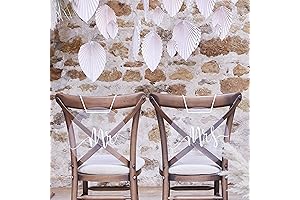 Mr. and Mrs. Elegant Wedding Chair Signs: A Romantic Touch to Your Special Day