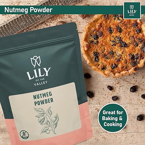 Miniatura 3 de Lily of the Valley Nuez moscada en polvo, nuez moscada molida, ideal para cocinar, hornear, batidos y lattes, agente saborizante, vegano y sin