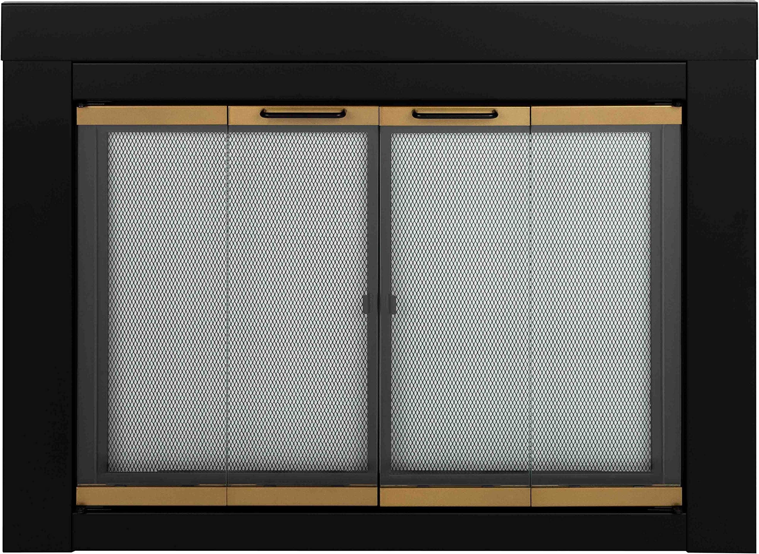 Pleasant Hearth Arrington Small Glass Fireplace Doors AR-1020