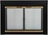 Pleasant Hearth AR-1022 Arrington Fireplace Glass Door, Black, Large