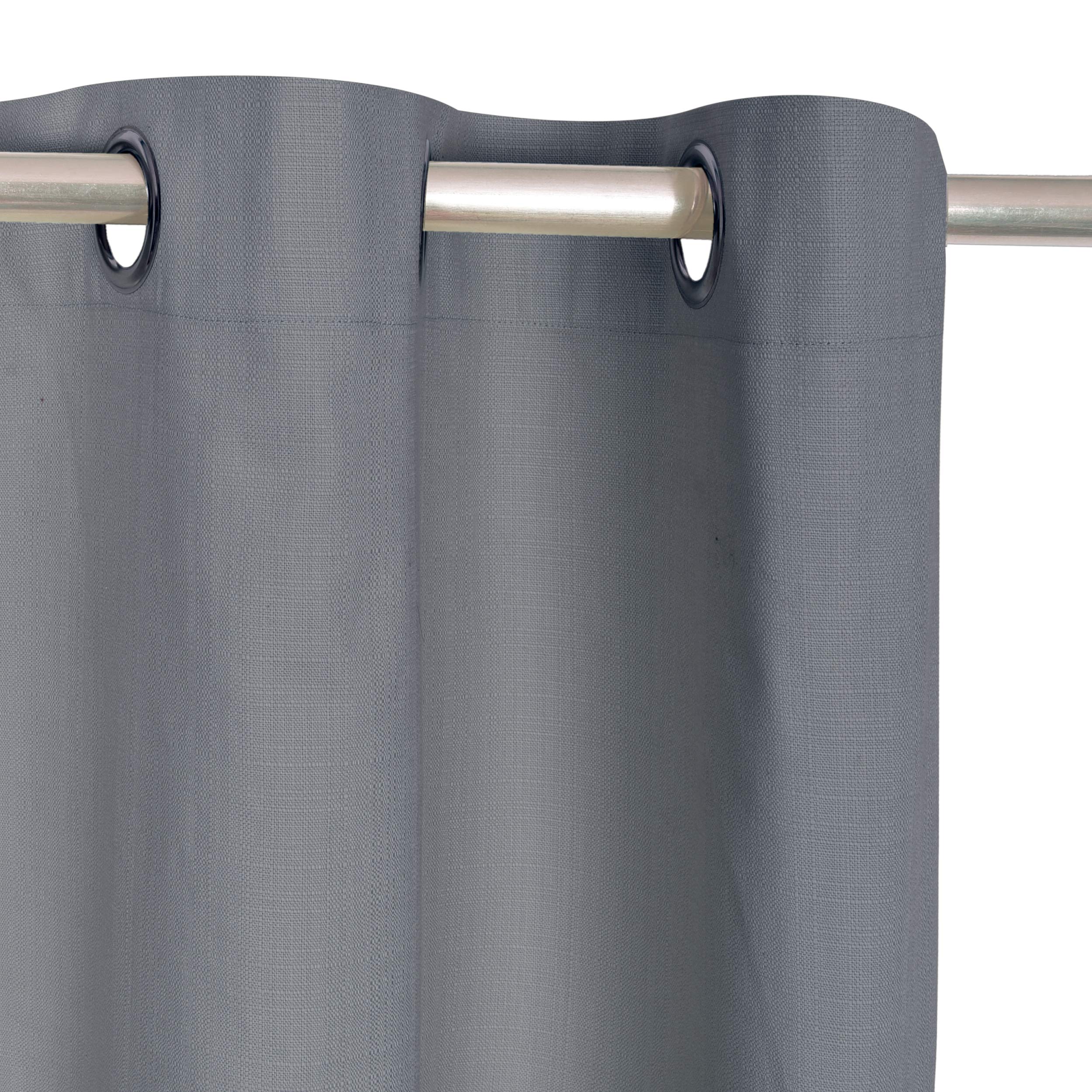 INSPIRE - Tenda oscurante Leya – 140 x 280 cm (L x A x P) – Tende con occhielli – Cotone – Grigio – Tende