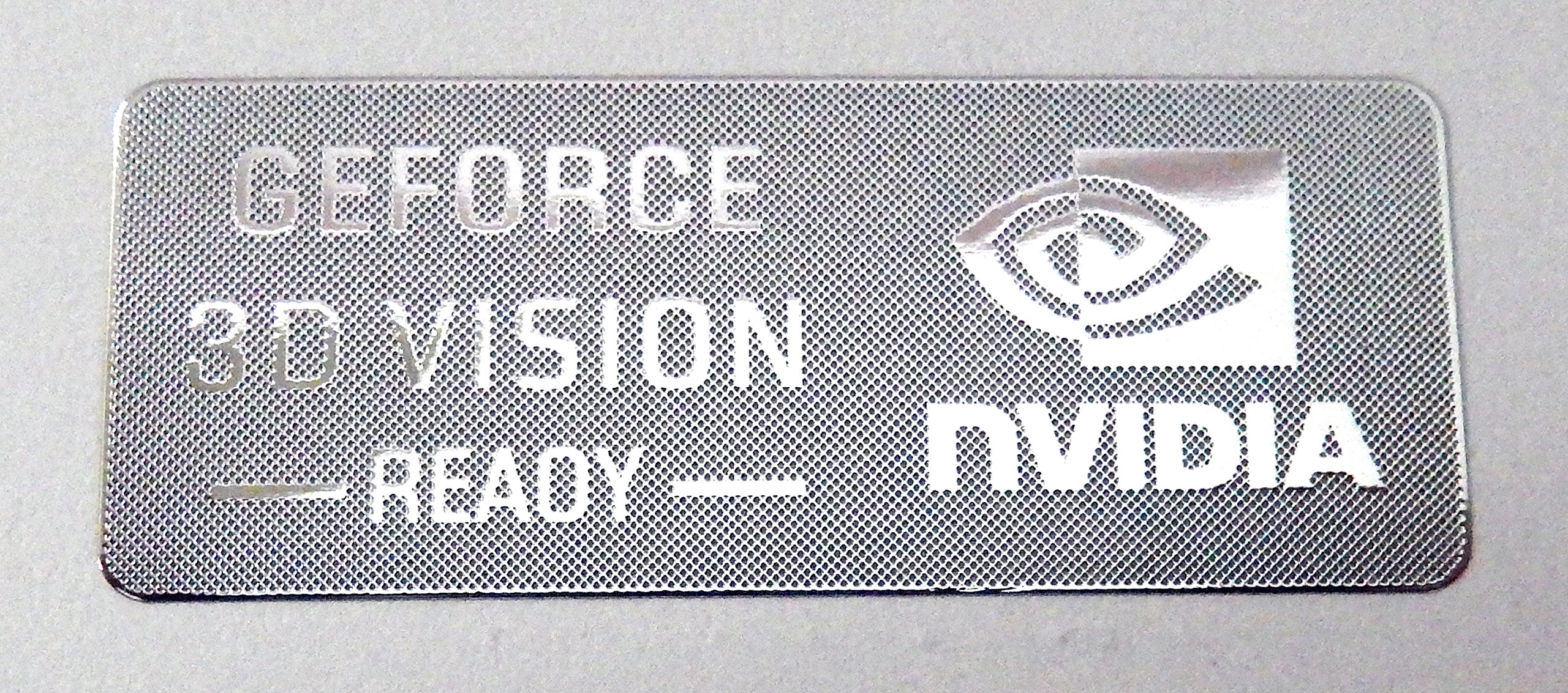 Vath Made Metal Sticker Compatible with NVIDIA GEFORCE 3D Vision Ready 14mm x 35mm [857]