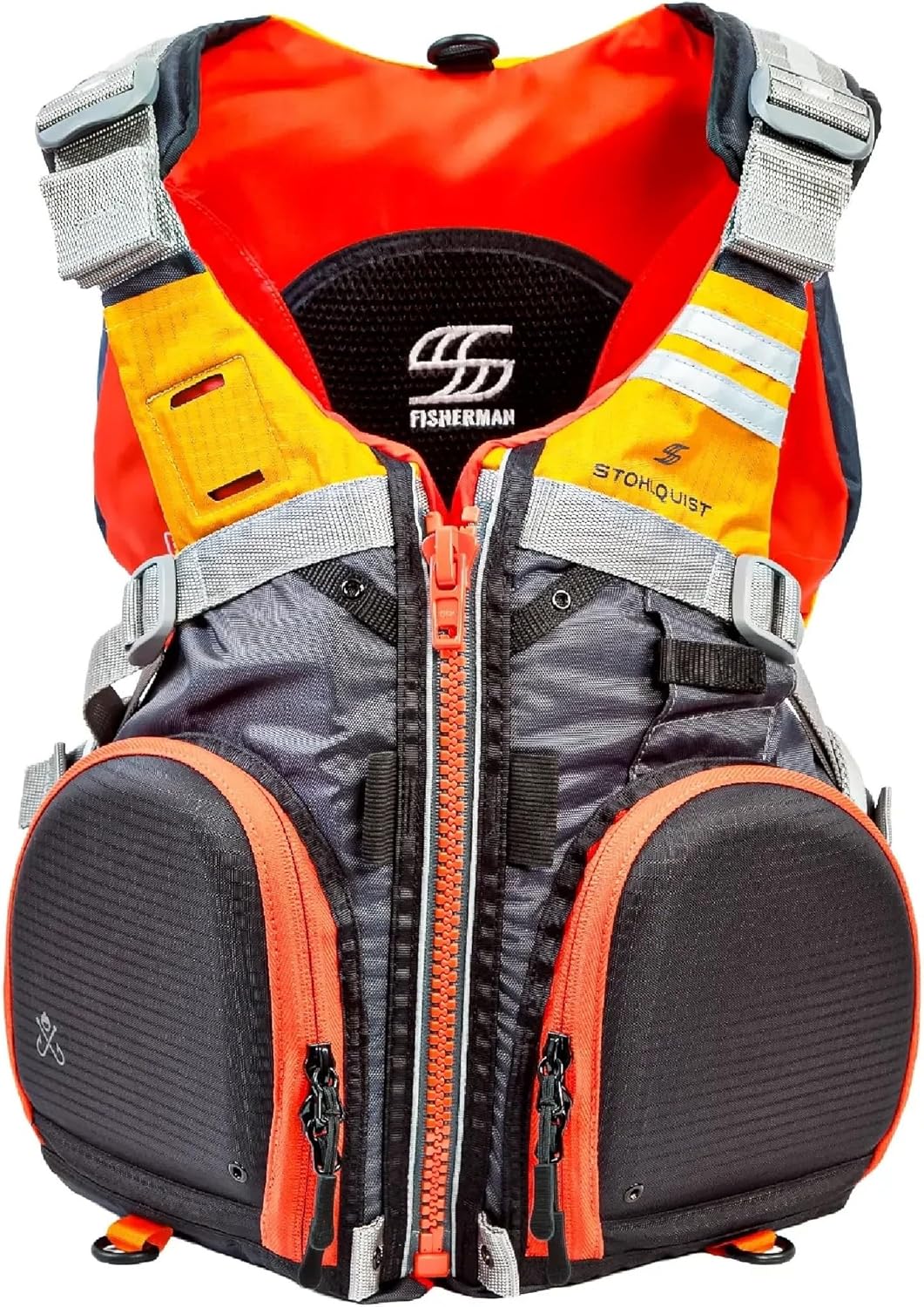Stohlquist Fisherman Men's Lifejacket - US Coast Guard Approved Level 70N - for Kayaking and Fishing