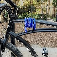 Vista 7 de DocksLocks Cable de seguridad en espiral resistente a la intemperie (de 5 a 25 pies de longitud) con extremos reforzados, protección antirrobo