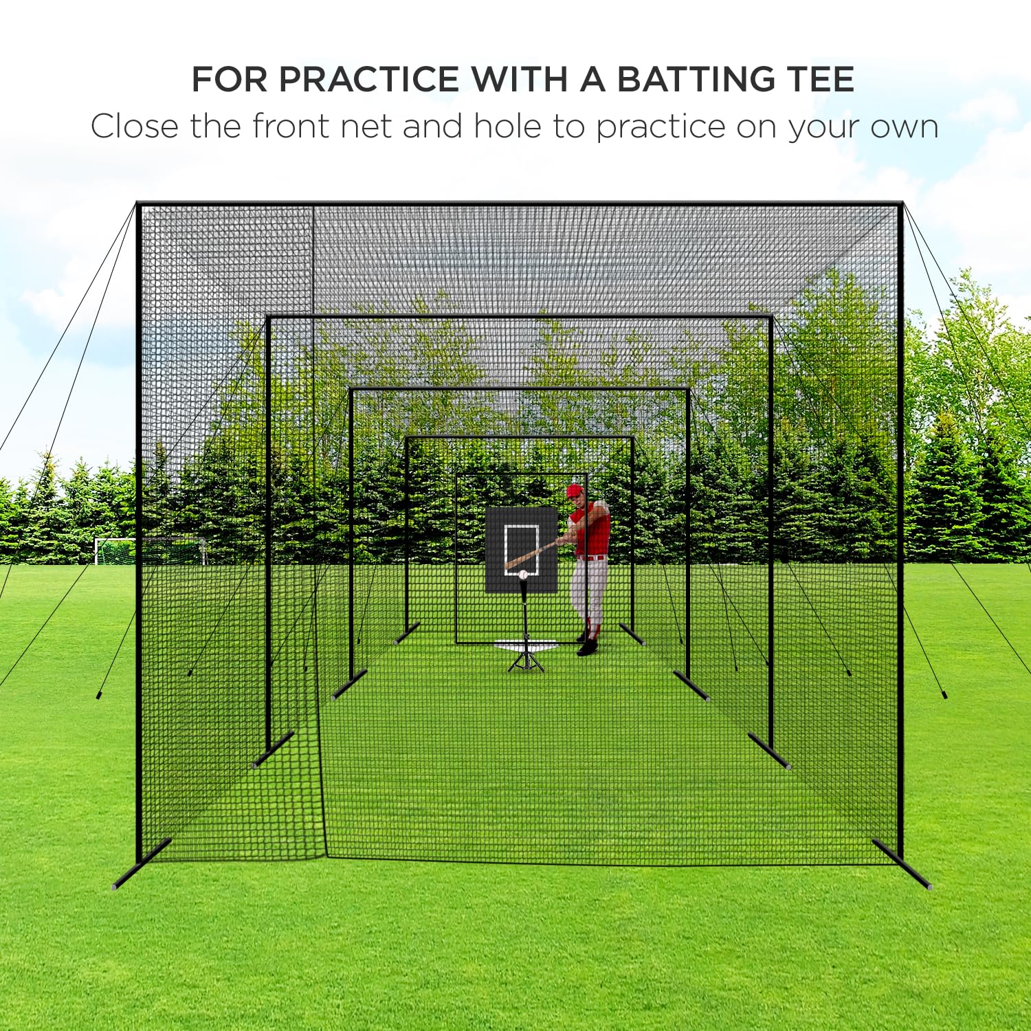 Amazon.co.jp: ZivPlay 野球バッティングケージ ネットバッティング