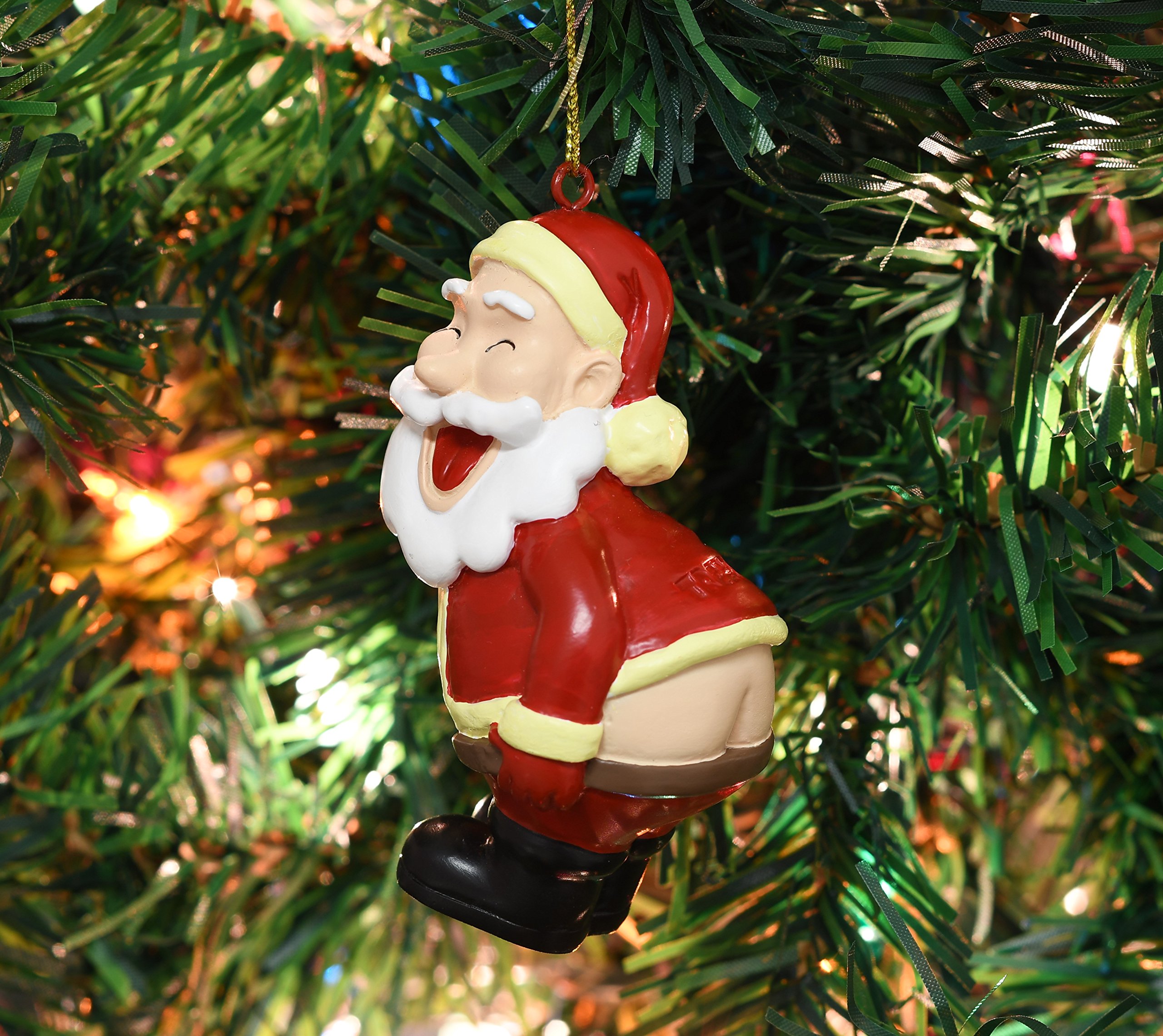 Home Décor Tree Buddees Funny Mooning Santa Claus Christmas Tree