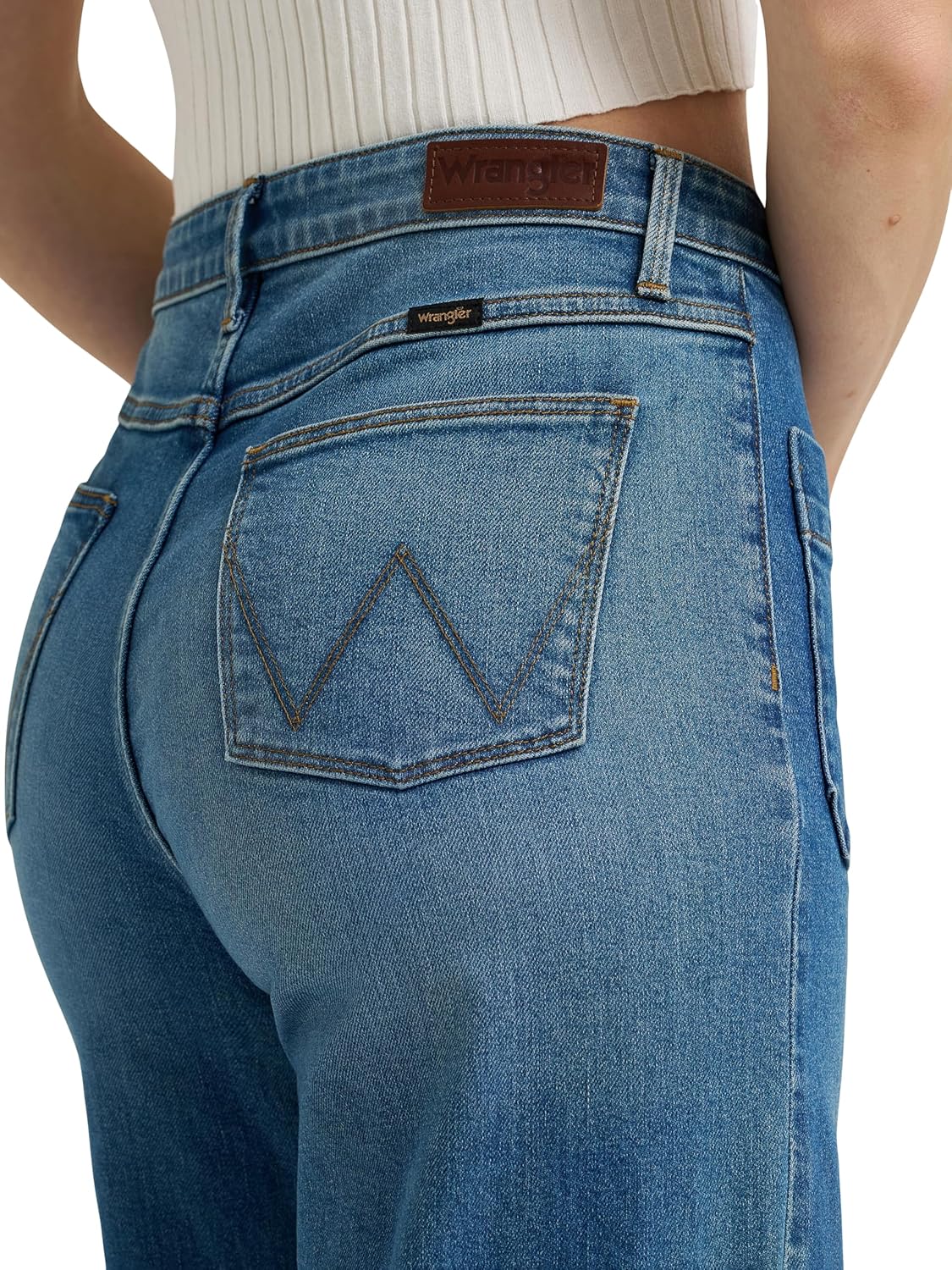 Wrangler Womens Women's High Rise Wide Leg Jean - Image 5