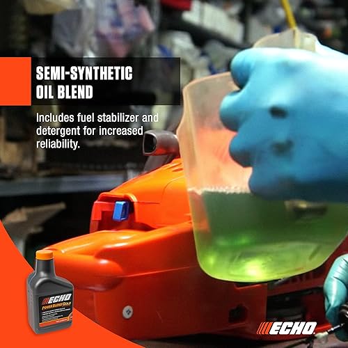 Miniatura 5 de Echo 6450005G Power Blend Gold Oil Mix 501 para equipos de energía al aire libre de 2 tiempos, semisintéticos de alto rendimiento, bajas emisiones