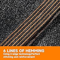 Vista 3 de 90% Shading Rate 8'x10' Black Shade Cloth,UV Resistant Durable Mesh Tarp with Grommets&Reinforced Edges, Shade Net Using for Plants Cover