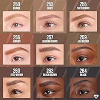 Vista 6 de Maybelline Express Brow - Lápiz de cejas ultra delgado con punta de precisión y carrete para cejas definidas, marrón suave, 1 unidad