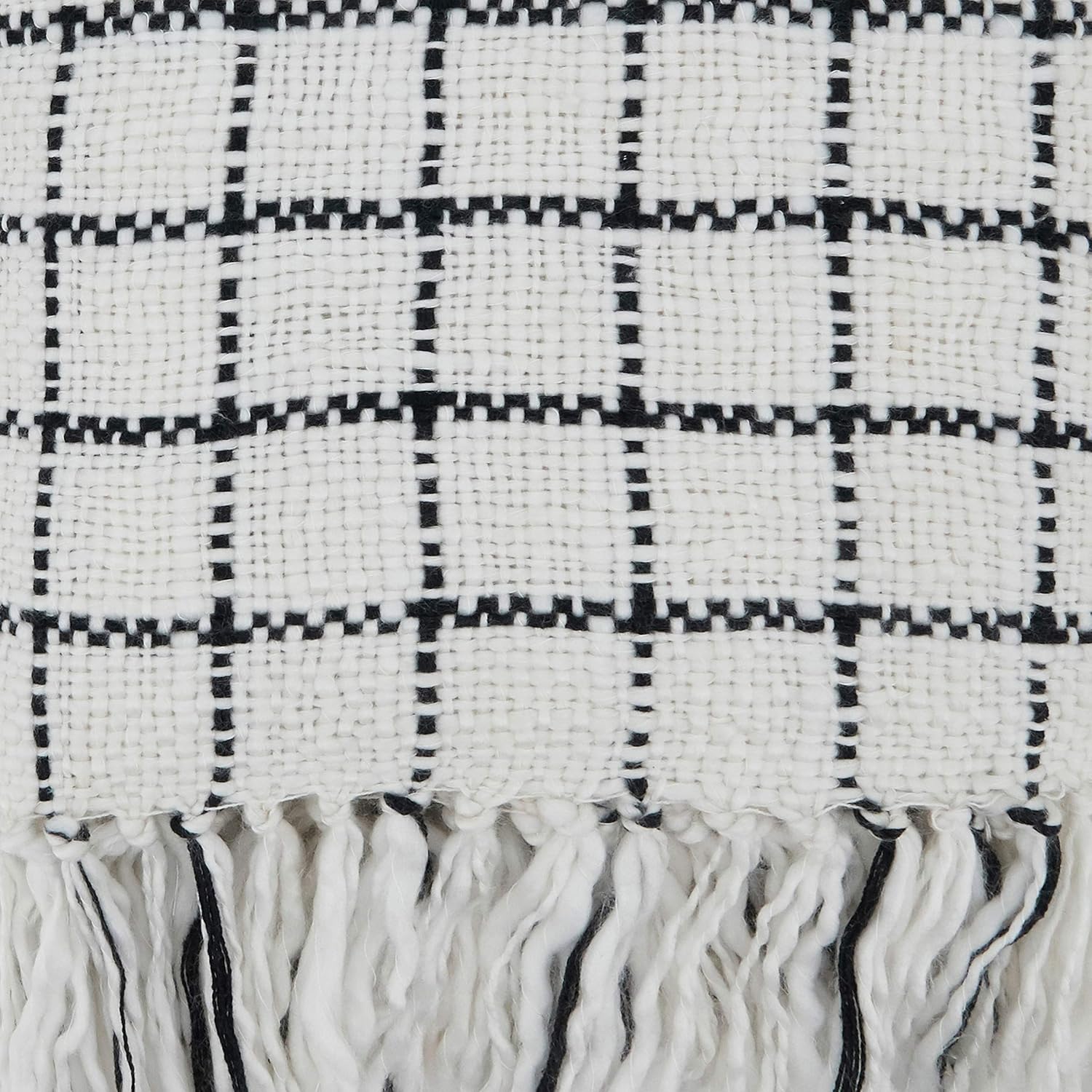SARO LIFESTYLE Checkered Throw Blanket
