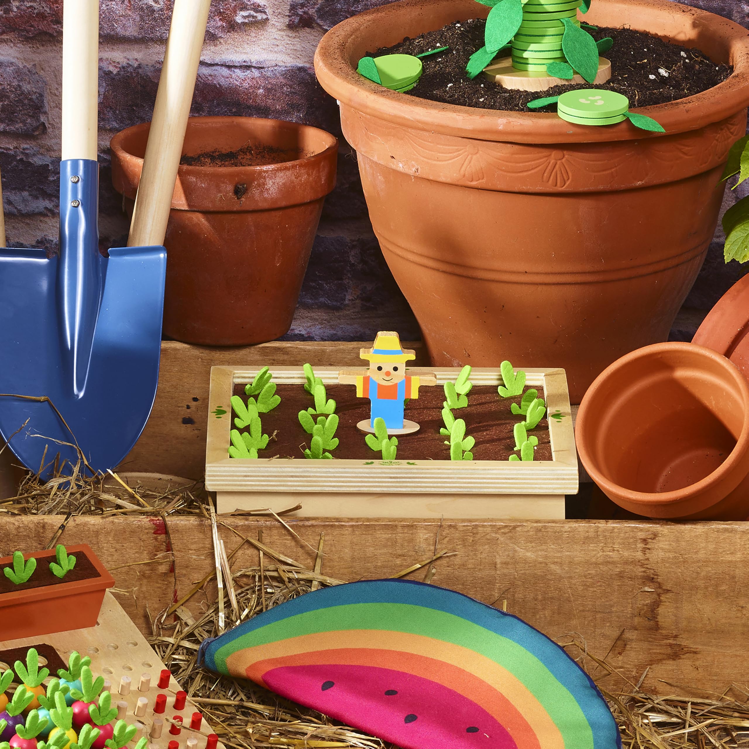 Vilac - Mémotager Jour de Récolte - Jeu de Mémoire en Bois - Enfants 3 Ans+