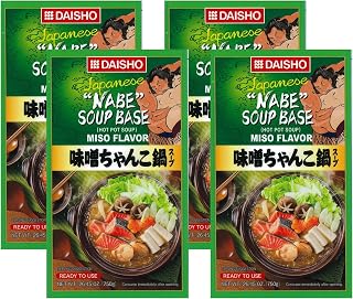 Daisho Nabe Hot Pot Soup Base Miso Flavor (Pack of 4)