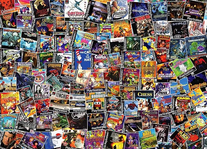 Resident Evil Requiem - skottregn kommer aldrig att översvämma skärmen 8 91OpZ5yp1ZL. AC SX679 Toynk Video Game Box Collage Puzzle | Jigsaw Puzzle 1000 Pieces for Adults & Kids | Interactive and Fun Brain Teaser for Retro Gaming Enthusiast Featuring Classic PlayStation Box Art | 28x20 Inches