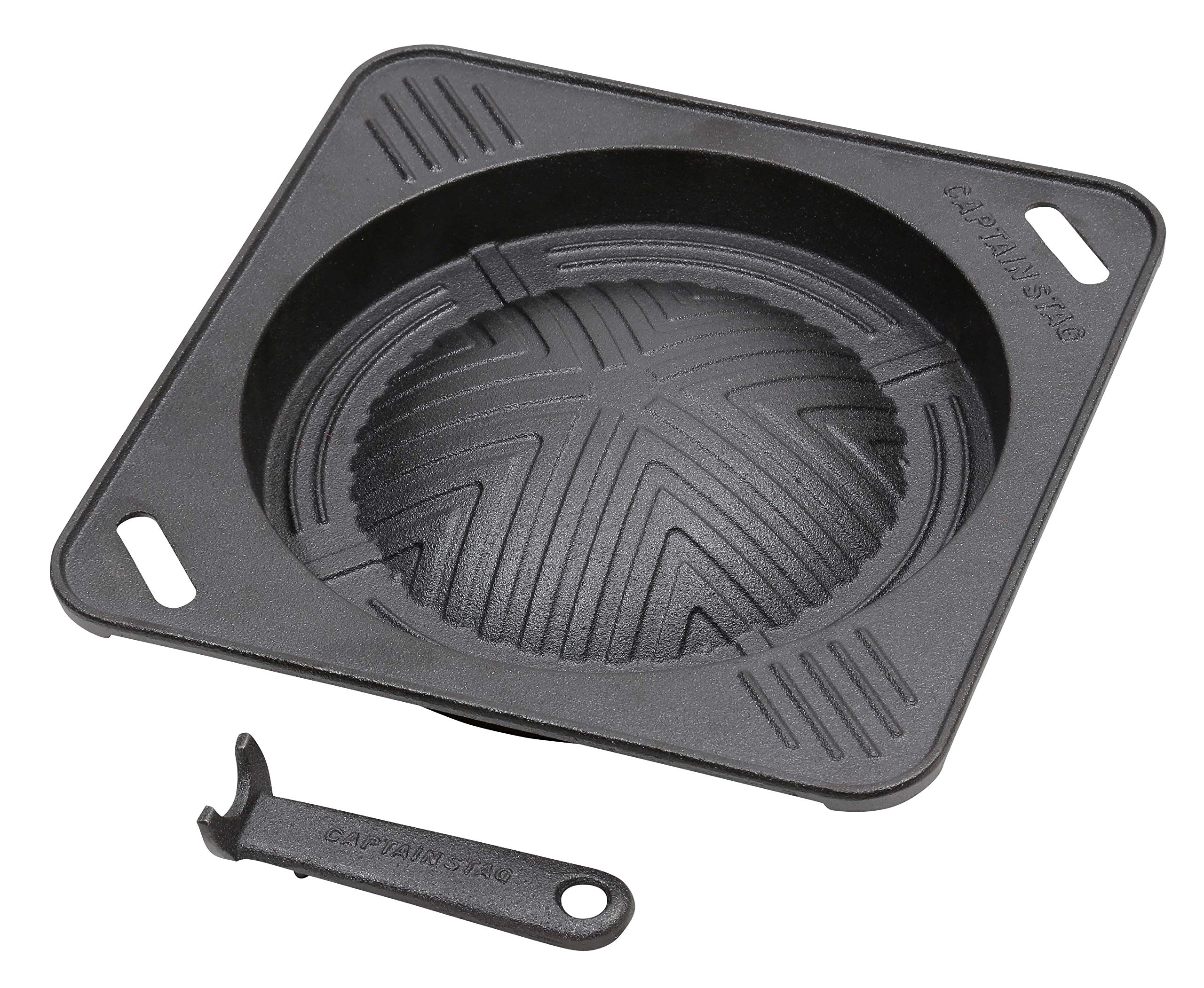 Captain Stagg (CAPTAIN STAG) Seasoning with Casting Angle Type Genghis Khan Pot Hook Handle Unnecessary UG-3039