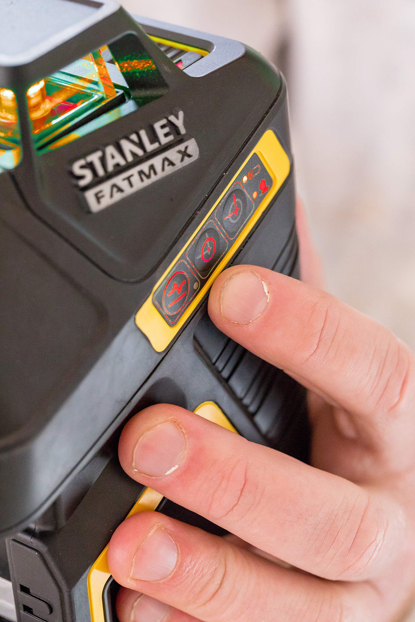 Stanley FatMax SLR-2V laser liniowy, czarny/żółty, czerwony