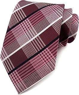 Men's Plaid Check Stripe Ties Pattern Business Formal Designer Neckties