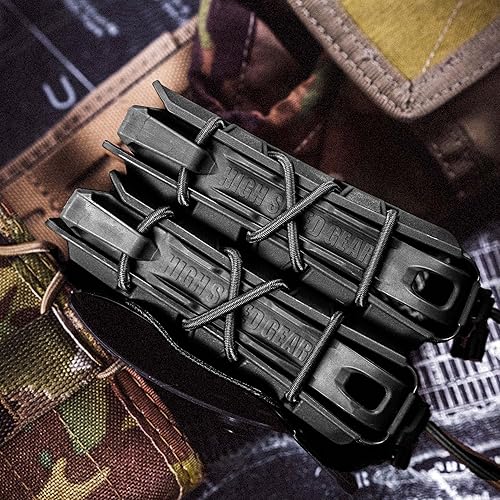 Miniatura 2 de High Speed Gear - Bolsa de polímero Taco V2 MOLLE Mag, equipo de policía y equipo militar, bolsa táctica para revistas para profesionales (negro)