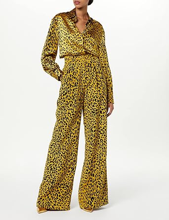 Leopard Wide Leg Trouser