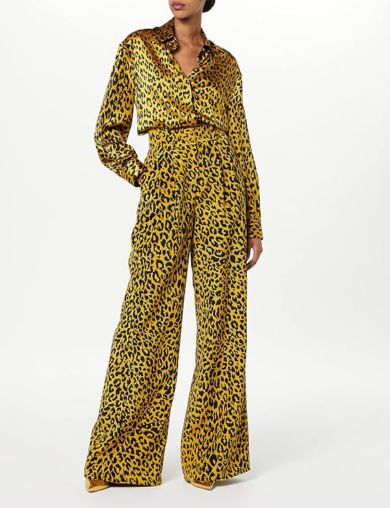 Leopard Wide Leg Trouser